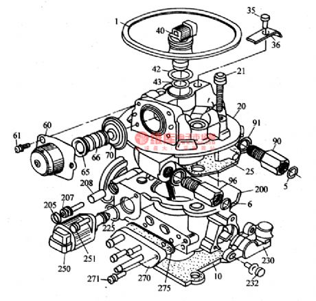 The single oil injection equipment (throttle body injection TBI) circuit of ESPERO