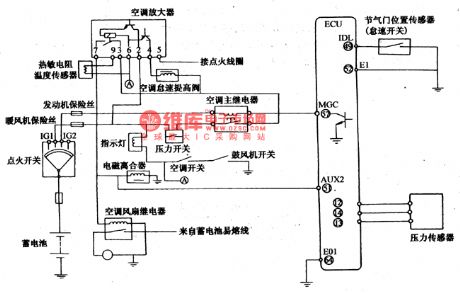 index 81 automotive circuit circuit diagram seekic comthe control circuit of shutting down the air conditioner while accelerating of tianjin xiali tj7100f