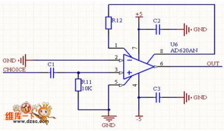 AD620 pre-amplifier circuit