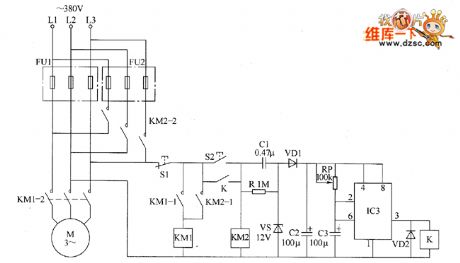 The motor dual insurance starter circuit diagram
