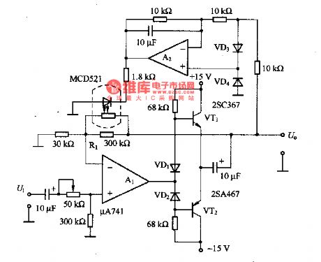 The auto gain-control circuit of photocoupler