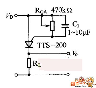 TTS-200 Series Temperature-Control Thyristor Basic Application Circuit