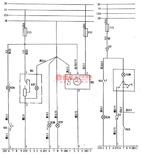 The cigarette lighter and room lamp circuit of Daewoo Racer