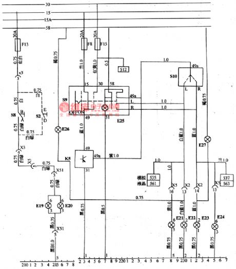 The principle signal circuit of Daewoo Racer