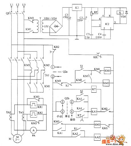 Motor decompression starter circuit diagram 1
