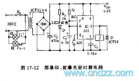 555 simple printing & amplification timer circuit