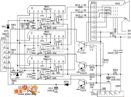 The circuit based on optic radiation TAD6101