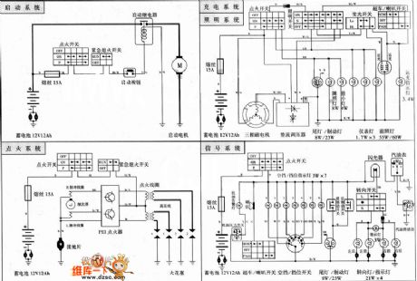 Suzuki GSX400F motorcycle decomposition circuit