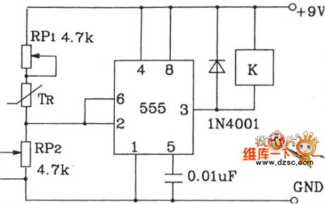 Temperature Control Circuit Composed Of T-121 Temperatrue Sensor