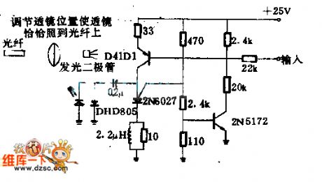 50kHs Frequency Light Transmitting Circuit