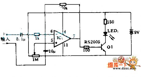 Voice Modulation Optical Transmitter Circuit