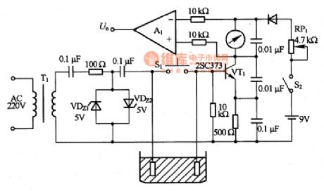 The liquid concentration measuring circuit