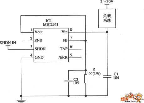 Low-Drift Constant Current Source Circuit Composed Of MIC2951