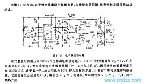 555 electronic ballast circuit