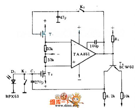 Differential exposure meter circuit