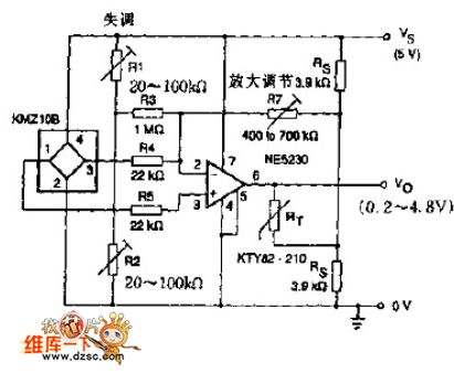temperature sensor compensation circuit