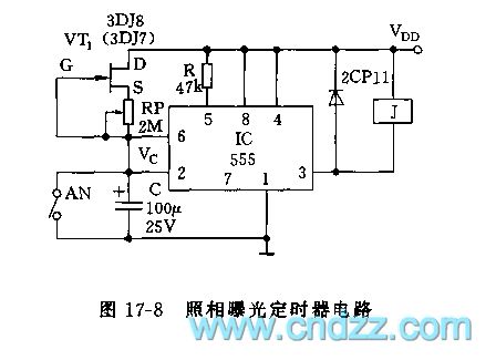 555 photographic exposure timer circuit
