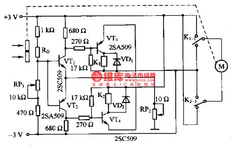 The luminous flux adjustment equipment circuit of light dependent resistors (LDR)