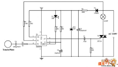 touch switch delay circuit