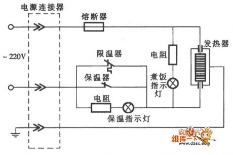 Aihua CFXB double light insulation automatic rice cooker circuit