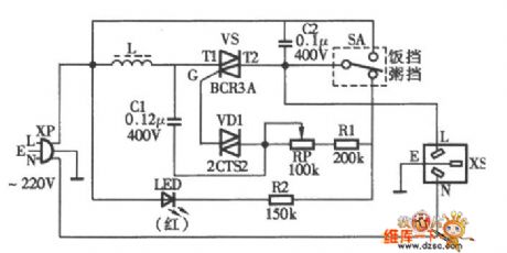 Dong Fang rice cooker and porridge device circuit