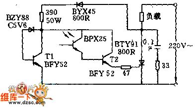 AC photoelectric switch circuit