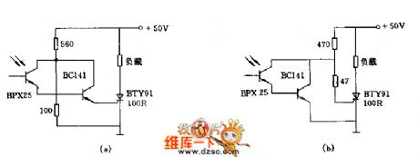 DC photoelectric switch circuit