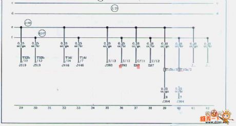 Audi A4 saloon car CAN-BUS circuit (3)