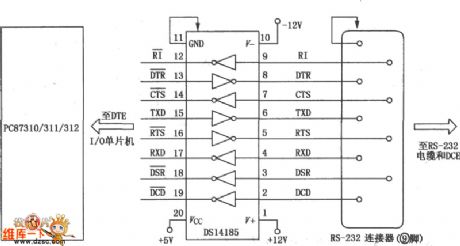 DS14185 data interface driver/receiver combination circuit