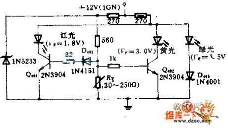 Oil pressure display circuit