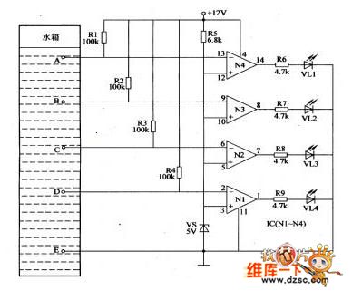 Water level indicator circuit (1)