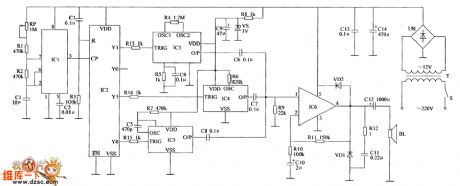 Electronic QN  circuit diagram 1