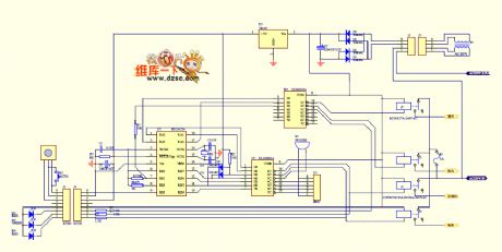 PIC16C54 main control panel of air conditioning circuit