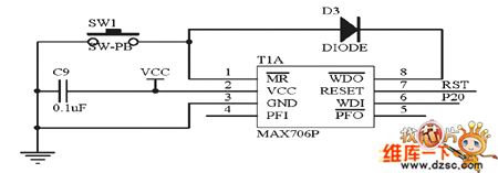 the reset circuit of MAX706P