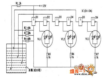 Water level indicator circuit (4)