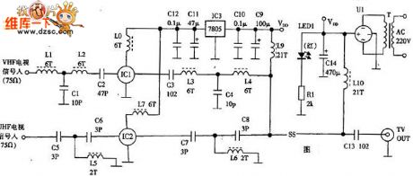 Mixed mode antenna amplifier circuit