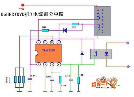 DOHER (DVD) power supply circuit