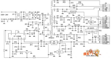 8156 type Amoi DVD power supply circuit