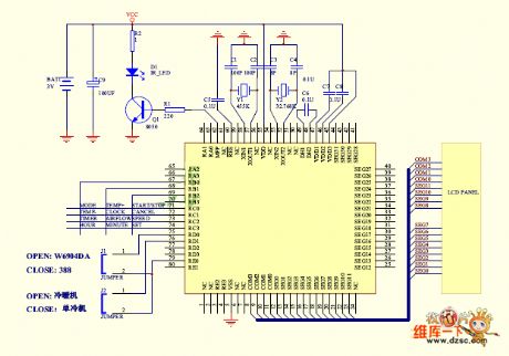Air condition remote controller circuit