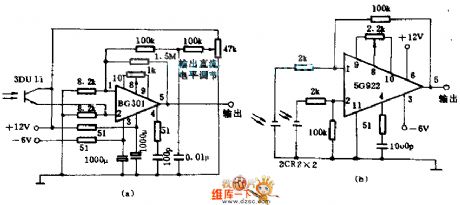 1m laser length measuring machine stripe counter preamplifier circuit