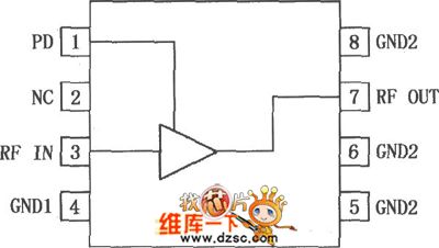 RF2347 Low Noise PA Driver Amplifier Pin Circuit