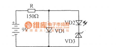 Dual LED alternate flasher circuit diagram