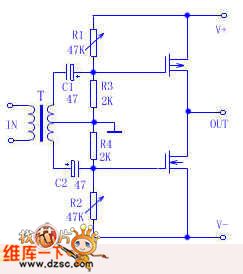 Passive driver amplifier circuit