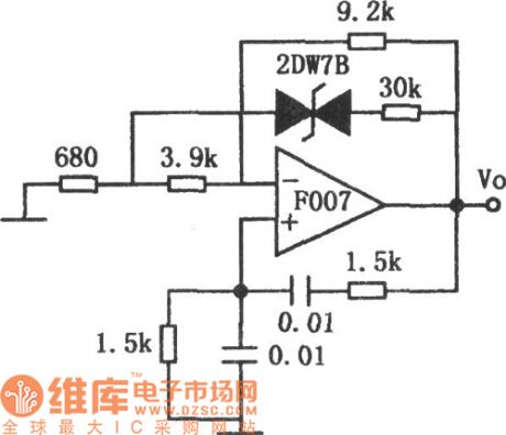 Wien Bridge Sine-Wave Generator Circuit Composed of F007
