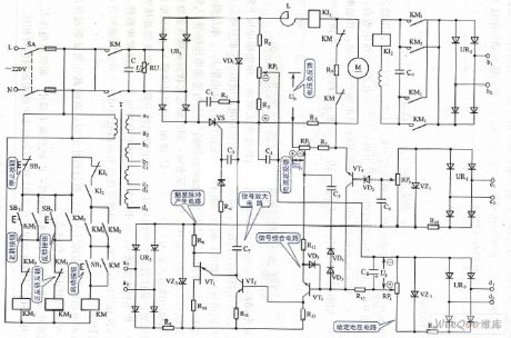 DC motor speed governing circuit diagram