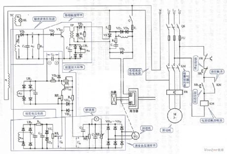 Electromagnetic speed governing control circuit diagram