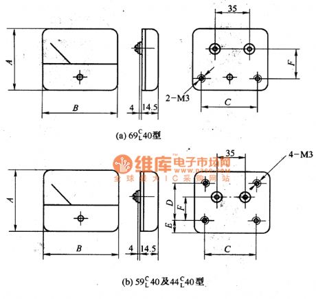AC-DC ultra-thin meter dimensions circuit diagram