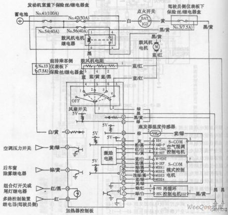 Accord sedan heating system circuit diagram