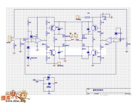 Circuit of DC Motor Driver with Resistor Providing A Path of Returning Signal Current