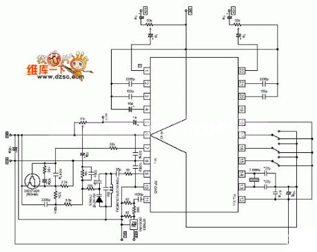 Wireless Stereo Speakers Circuit of Pin Function Chart